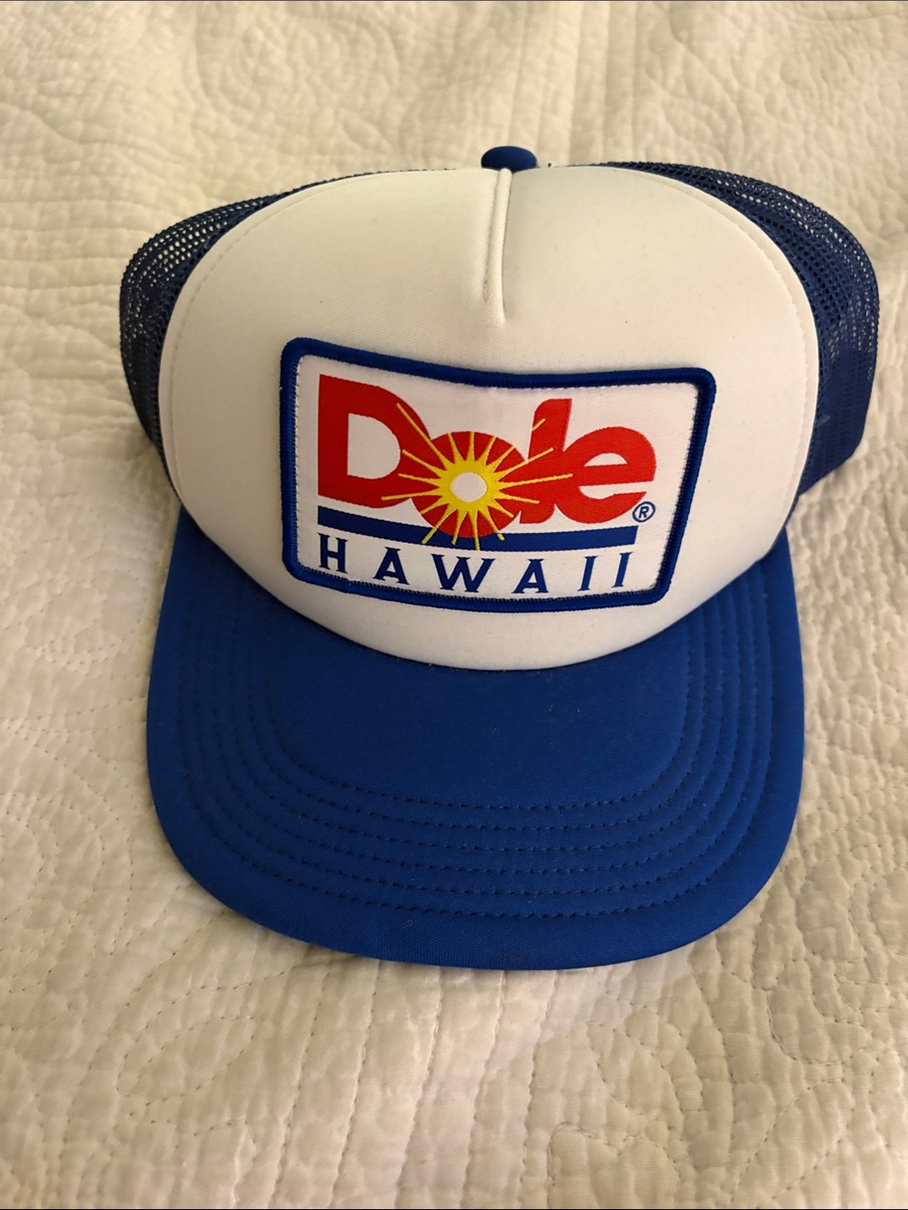 Dole Hawaii Blue and White Trucker Hat